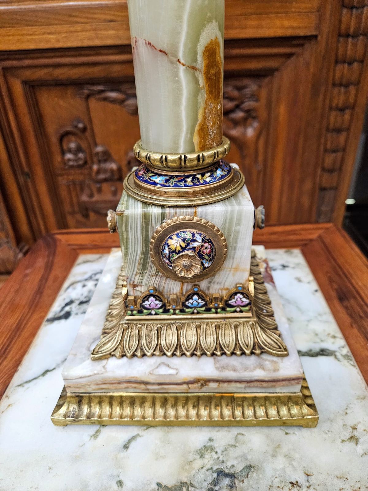Đèn dầu Pháp, cao 104cm – ảnh 8