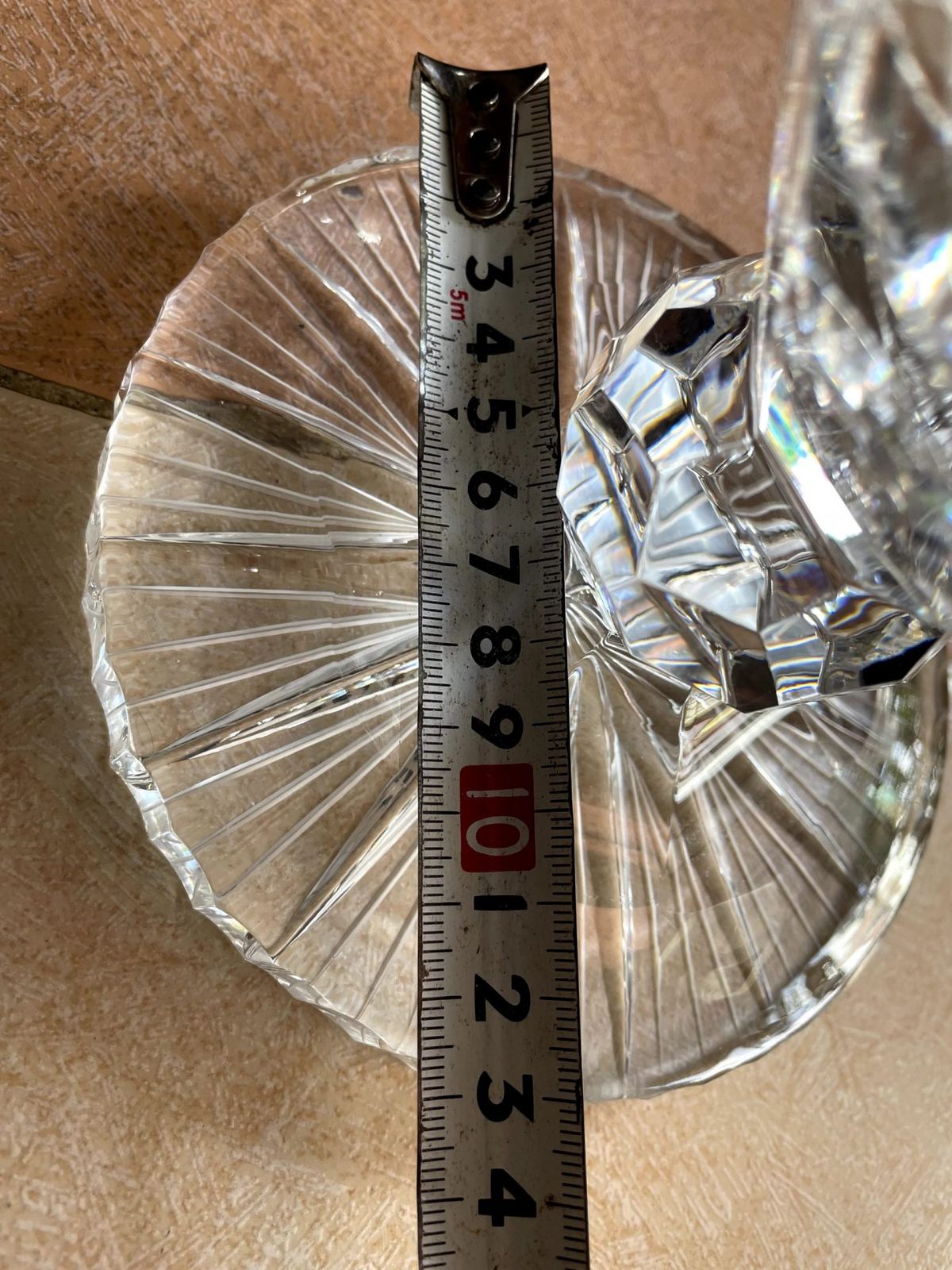 Đèn dầu pha lê Pháp, cao 69cm – ảnh 7