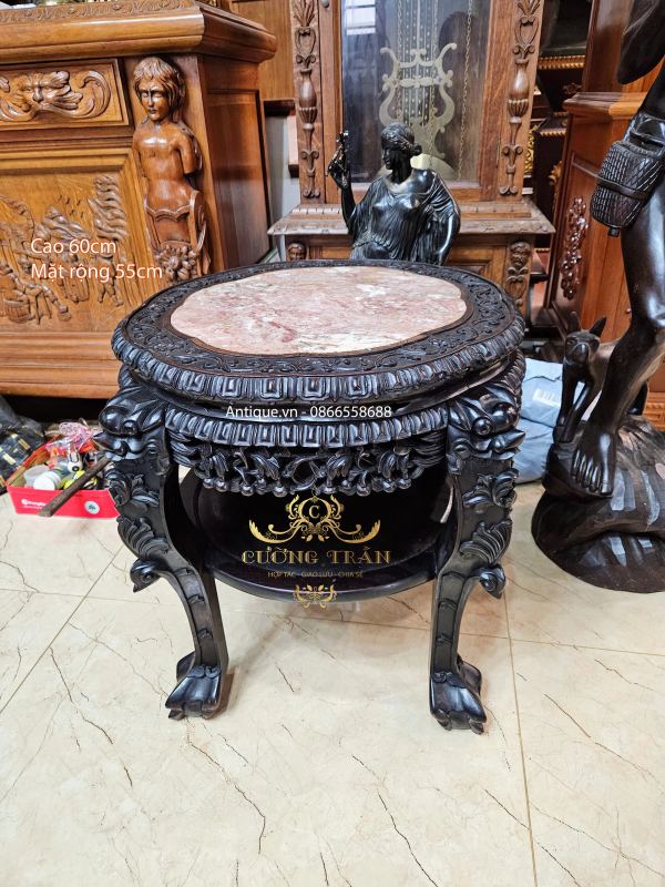 Đôn gỗ trắc – ảnh 1