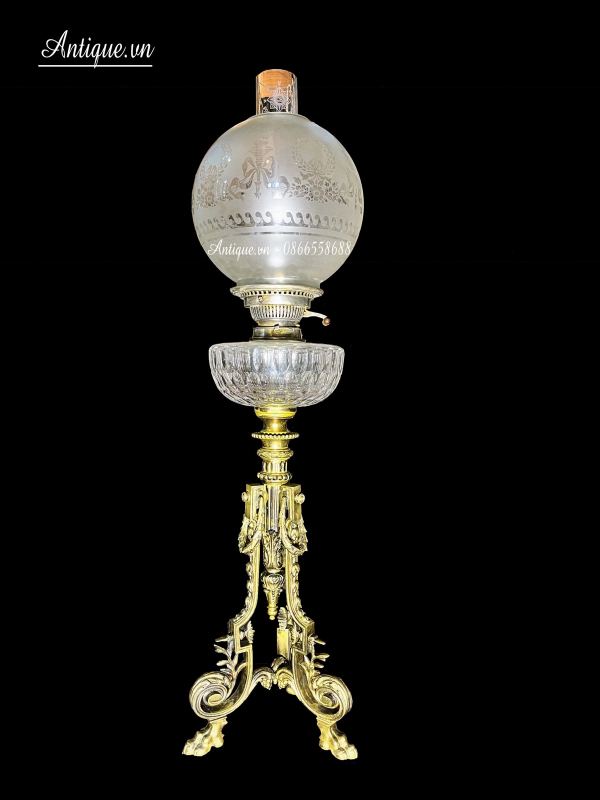 Đèn dầu Pháp, cao 79.5cm – ảnh 1