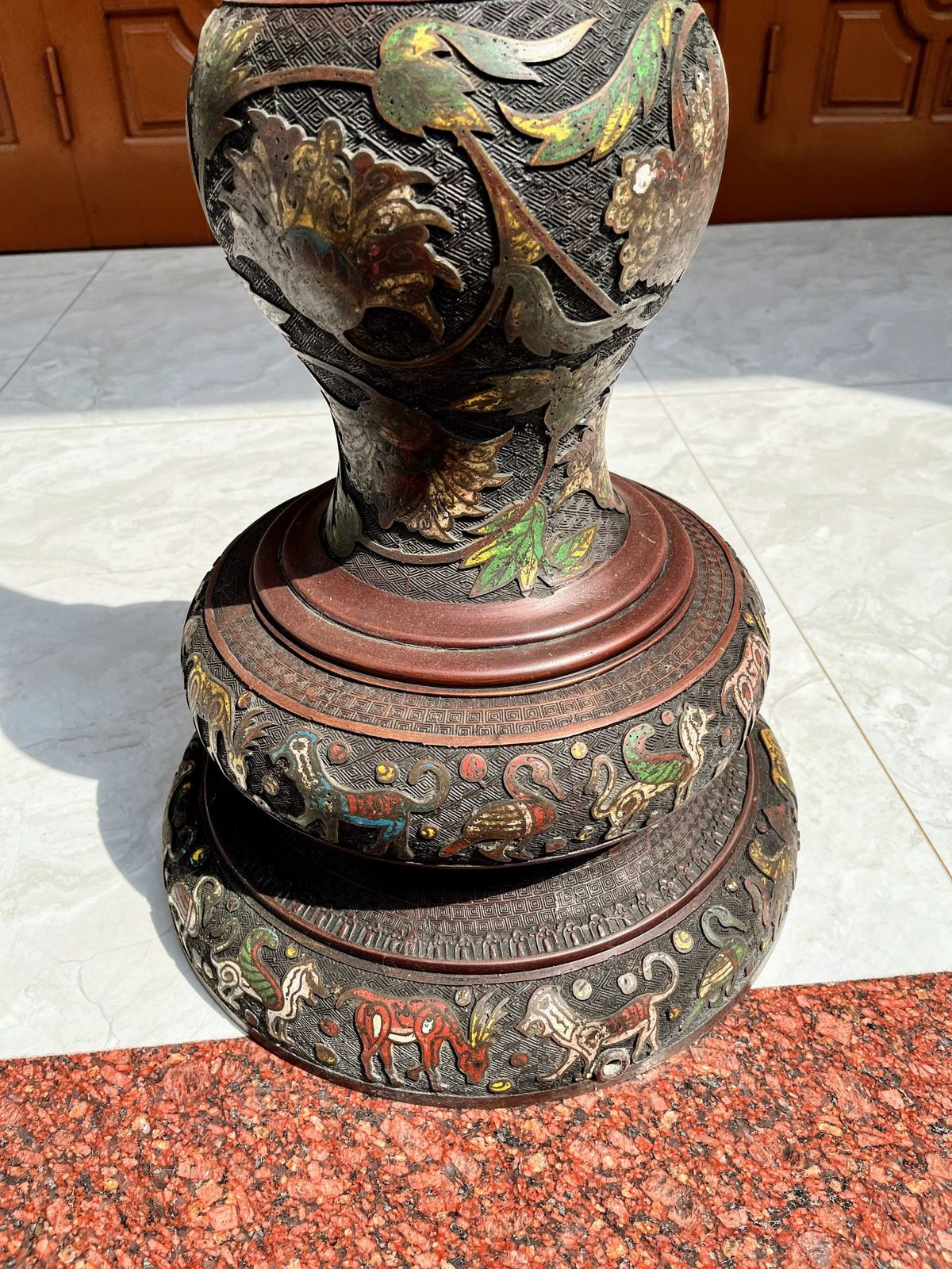 Đèn cây pháp lam, cao 188cm – ảnh 6