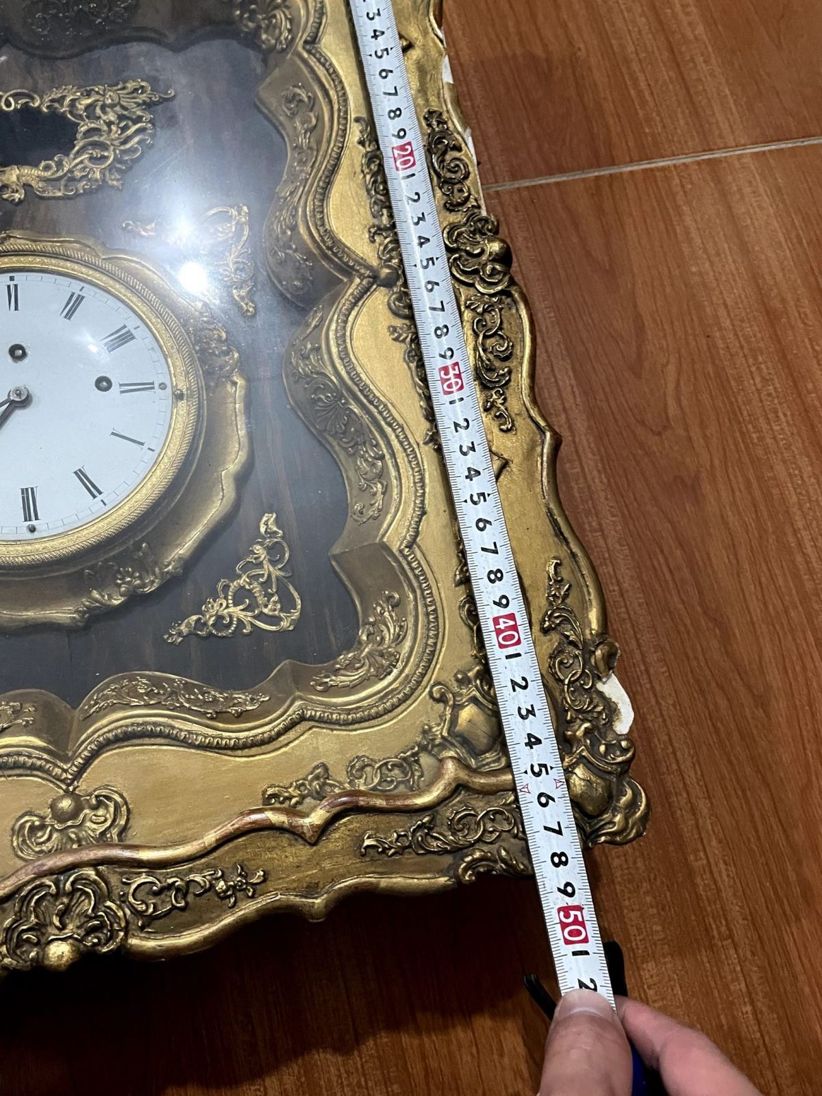 Đồng hồ treo tường cổ Pháp, dài 48cm – ảnh 6