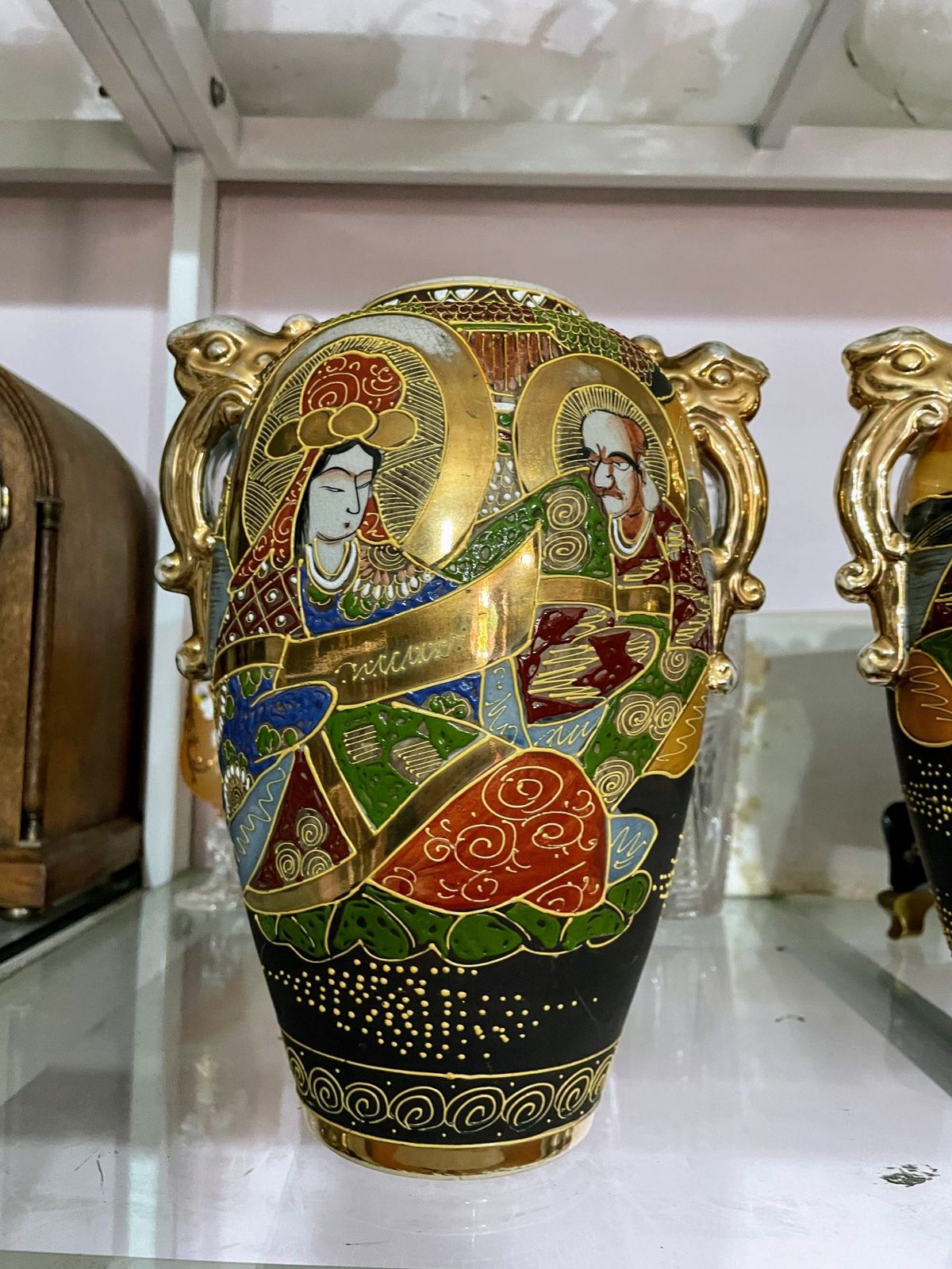 Cặp bình Satsuma, cao 25cm – ảnh 7