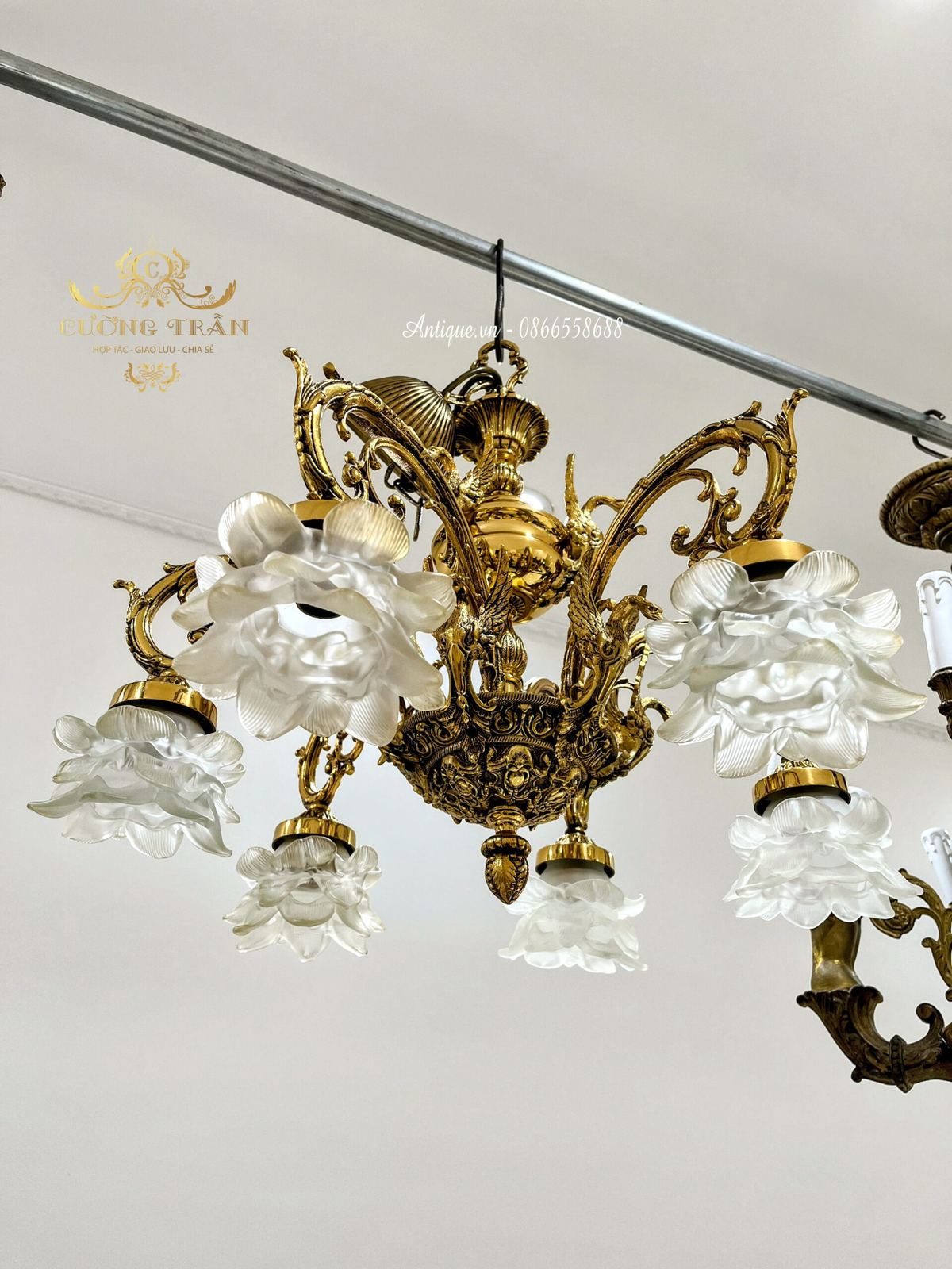 Đèn chùm Pháp, cao 56cm – ảnh 1