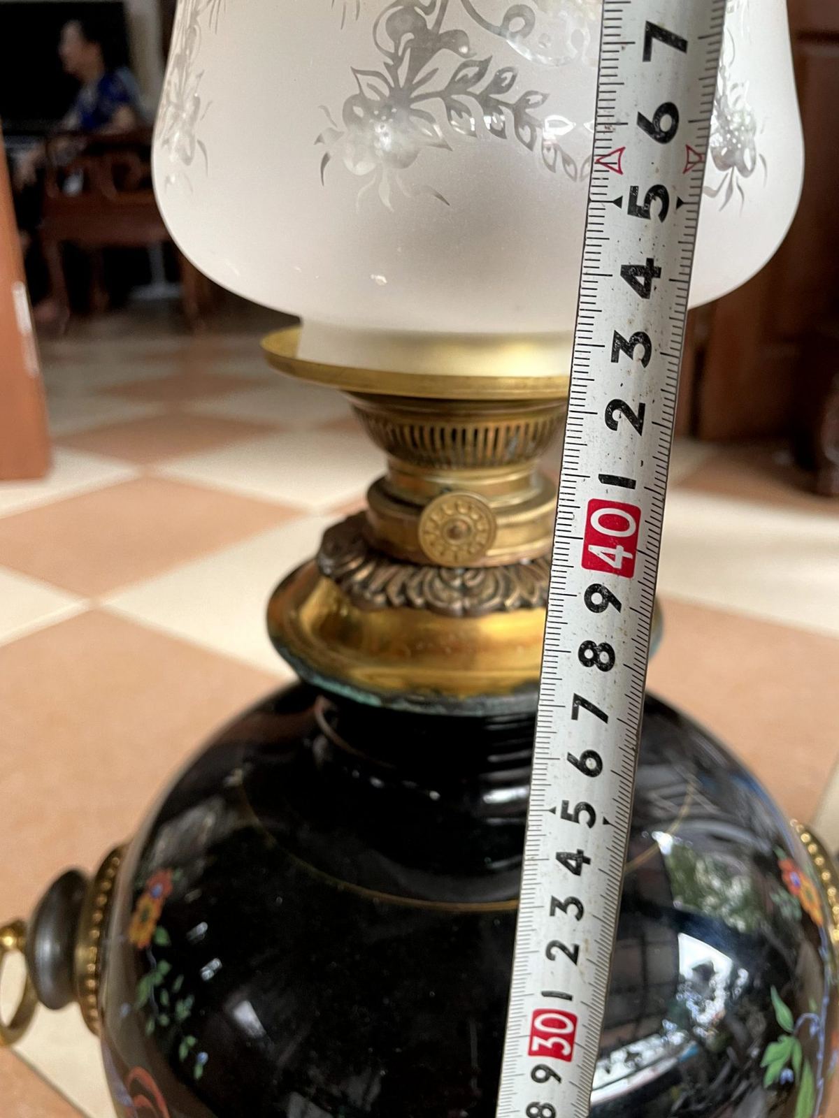 Đèn dầu bâu sứ – ảnh 7