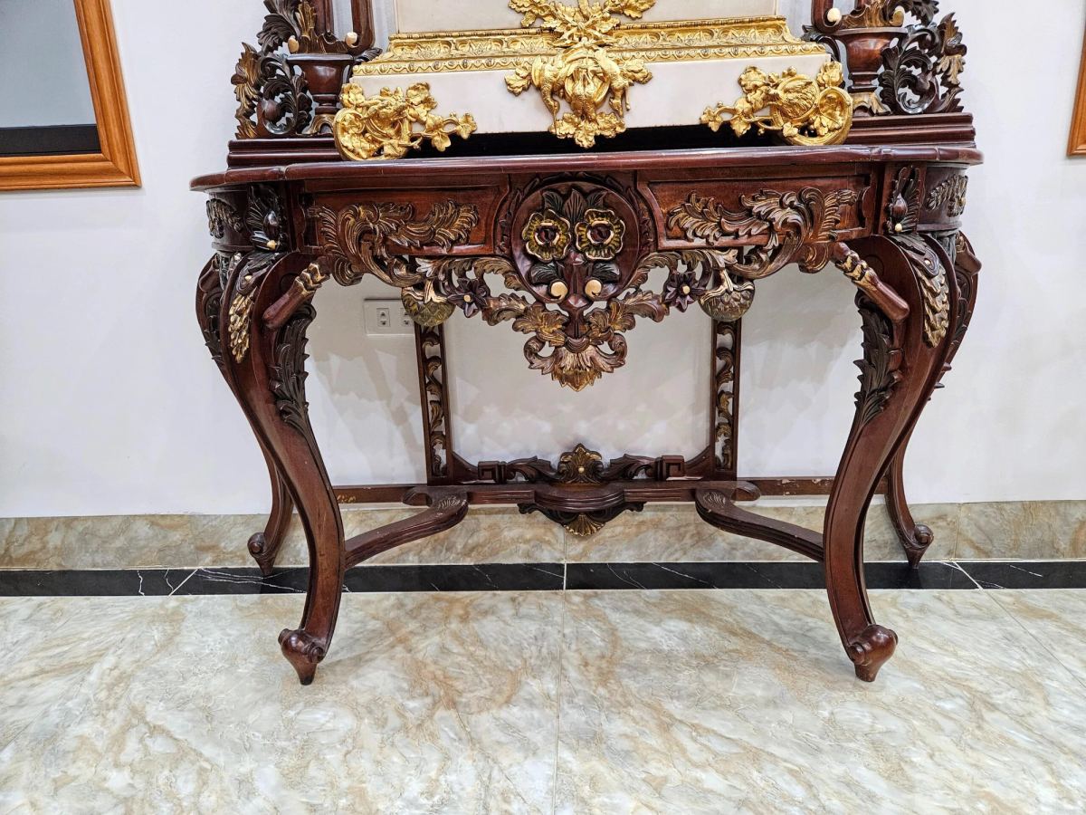Bộ bàn gương gỗ – ảnh 2