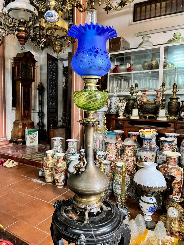 Đèn dầu Pháp, cao 85cm – ảnh 1