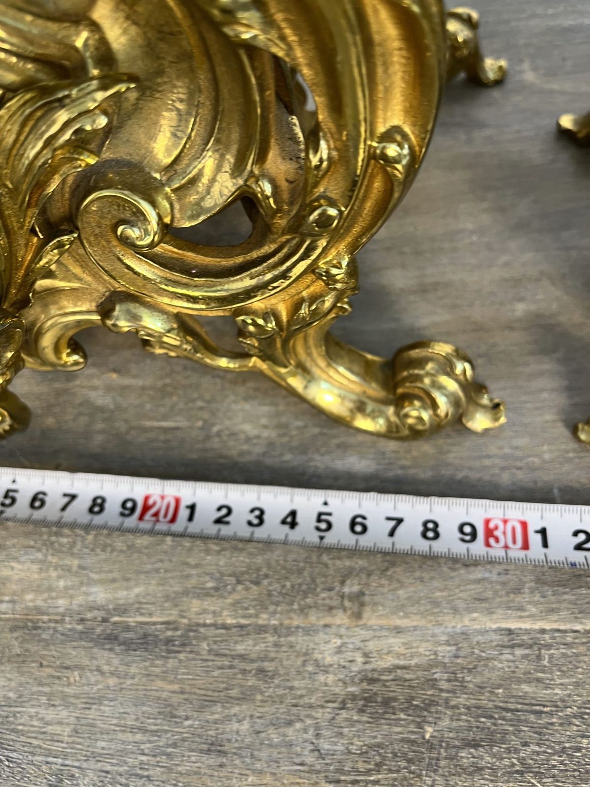 Bộ đồng hồ chân nến Pháp, cao 52cm – ảnh 7