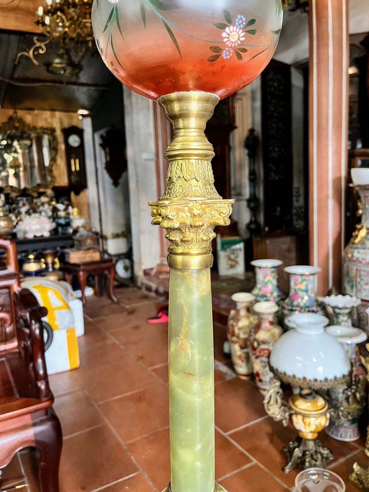 Đèn dầu Pháp, cao 87cm – ảnh 3