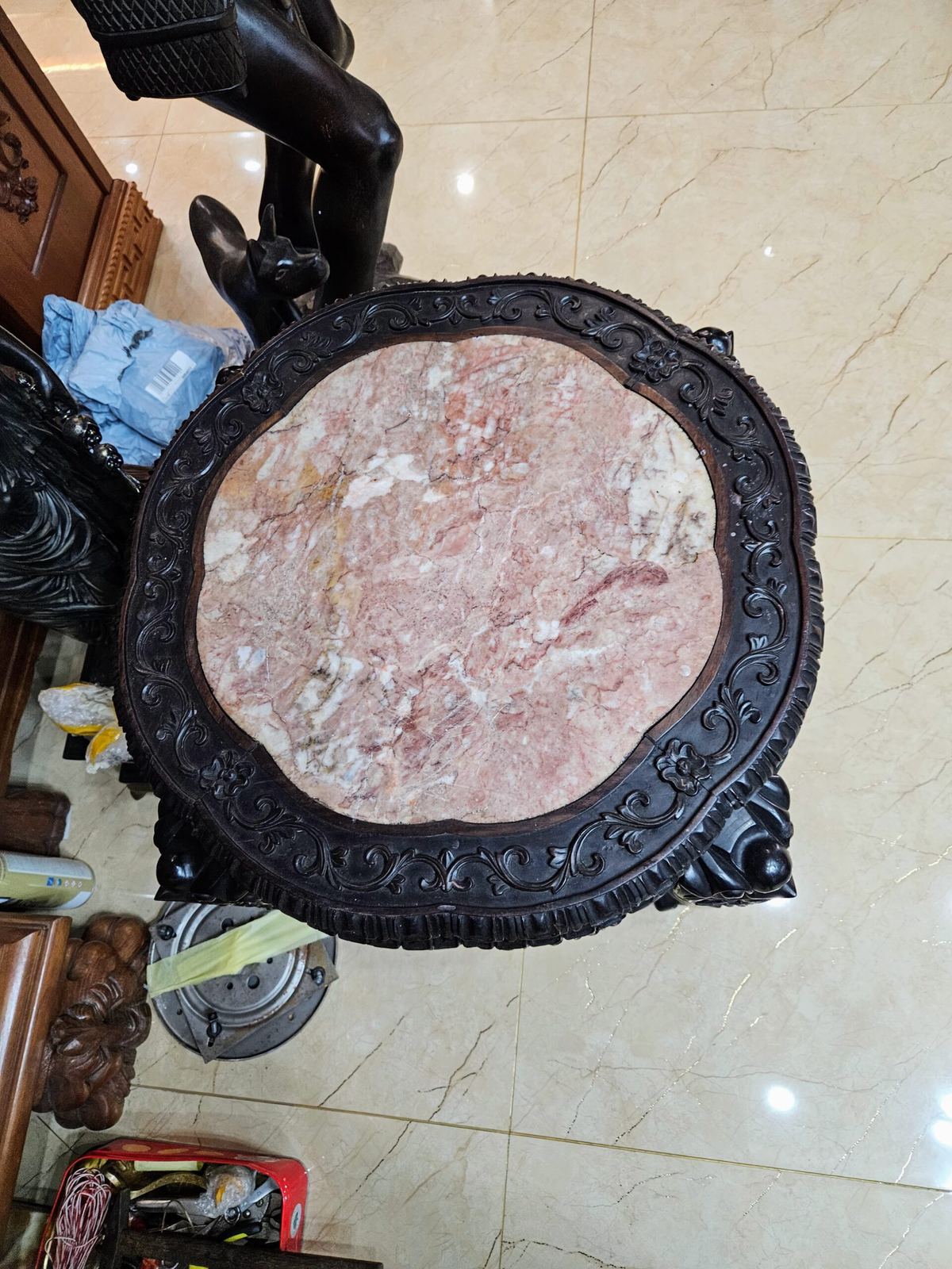 Đôn gỗ trắc – ảnh 3