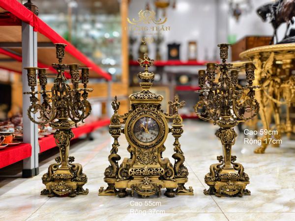 Bộ đồng hồ chân nến Bỉ – ảnh 1