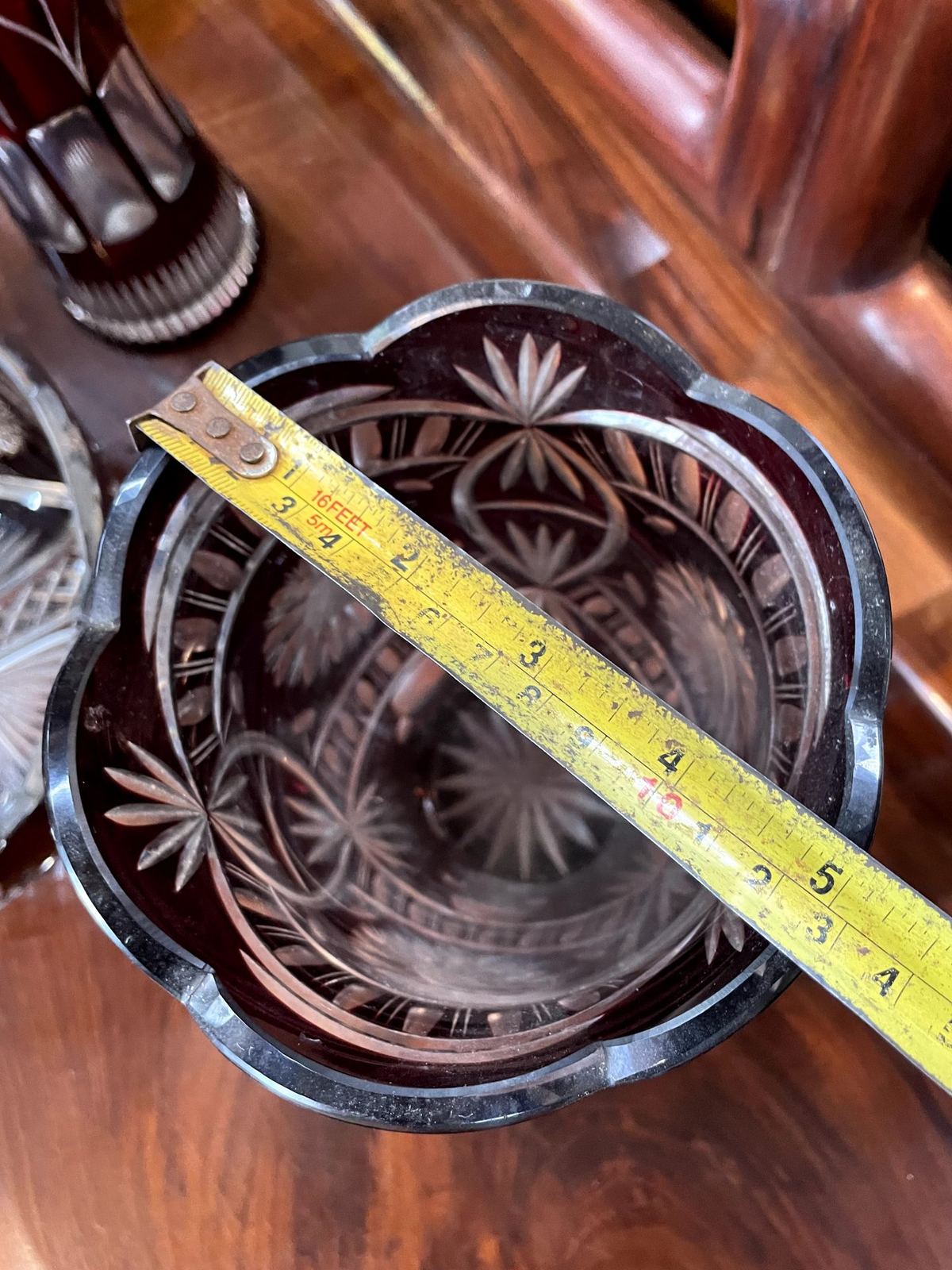 Bình hoa pha lê Séc, cao 19cm – ảnh 6