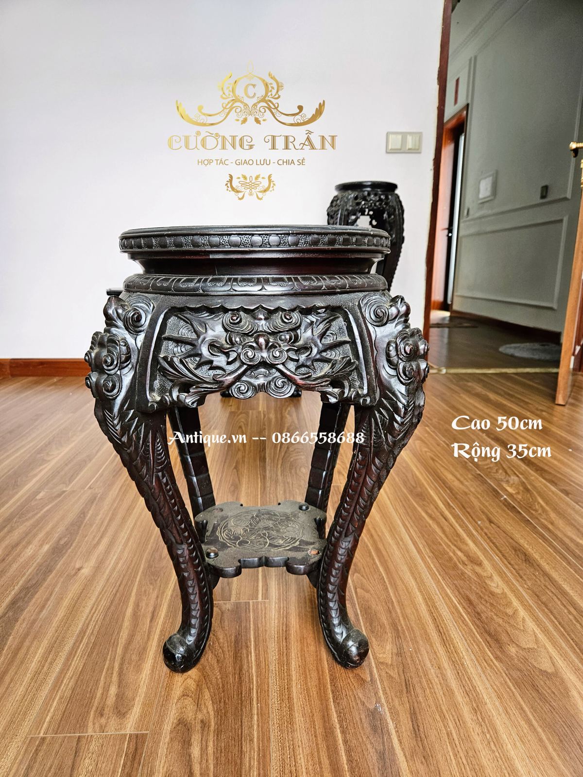 Một chiếc đôn gỗ rất đẹp, cao 60cm – ảnh 1