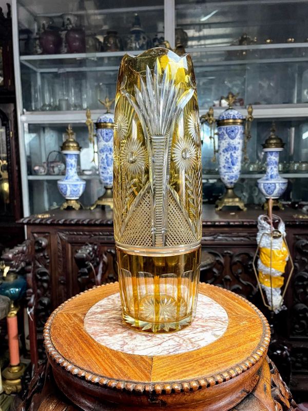 Bình hoa pha lê Séc, cao 31cm – ảnh 1