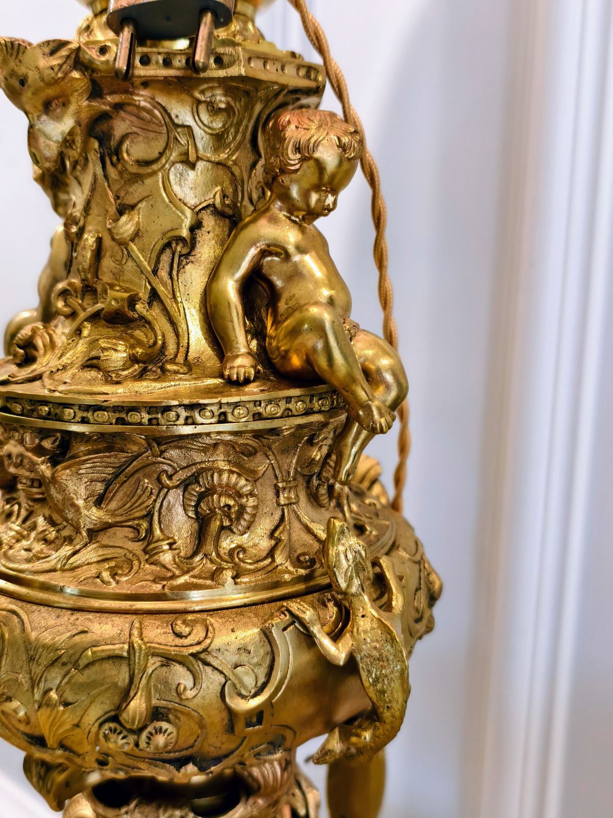 Đèn dầu Pháp, cao 61cm – ảnh 5