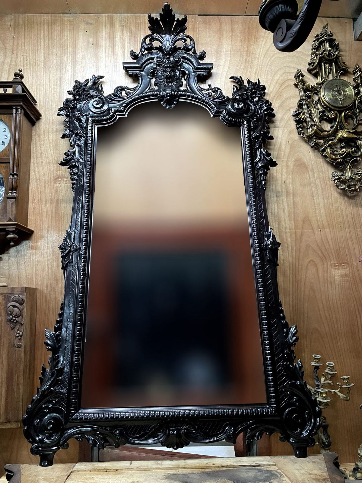 Gương và bàn trang điểm gỗ – ảnh 2