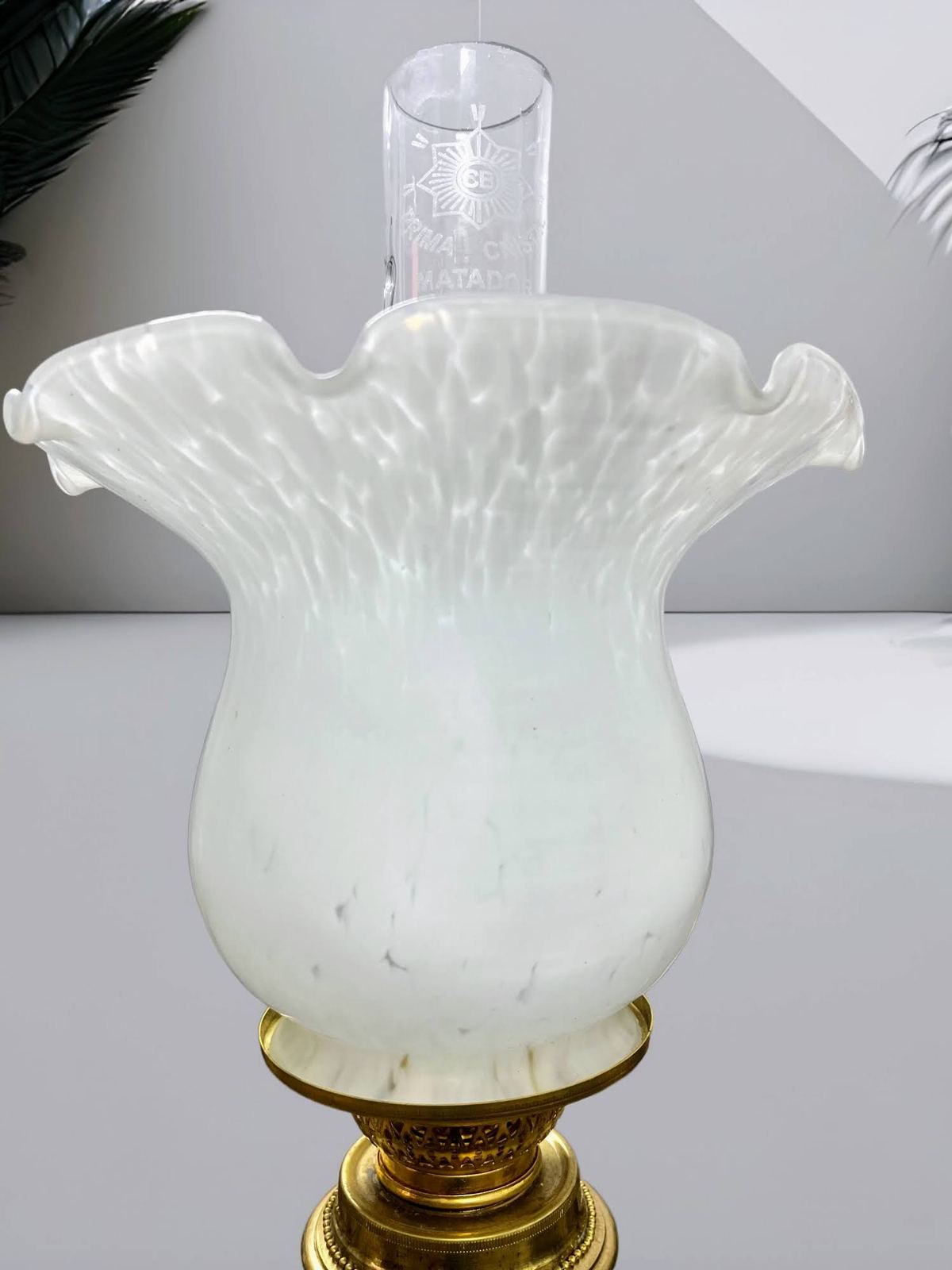Cặp đèn dầu Pháp, cao 76cm – ảnh 3