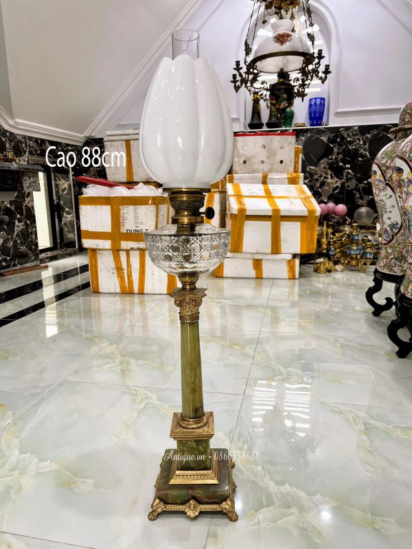 Đèn dầu Pháp, cao 88cm – ảnh 1