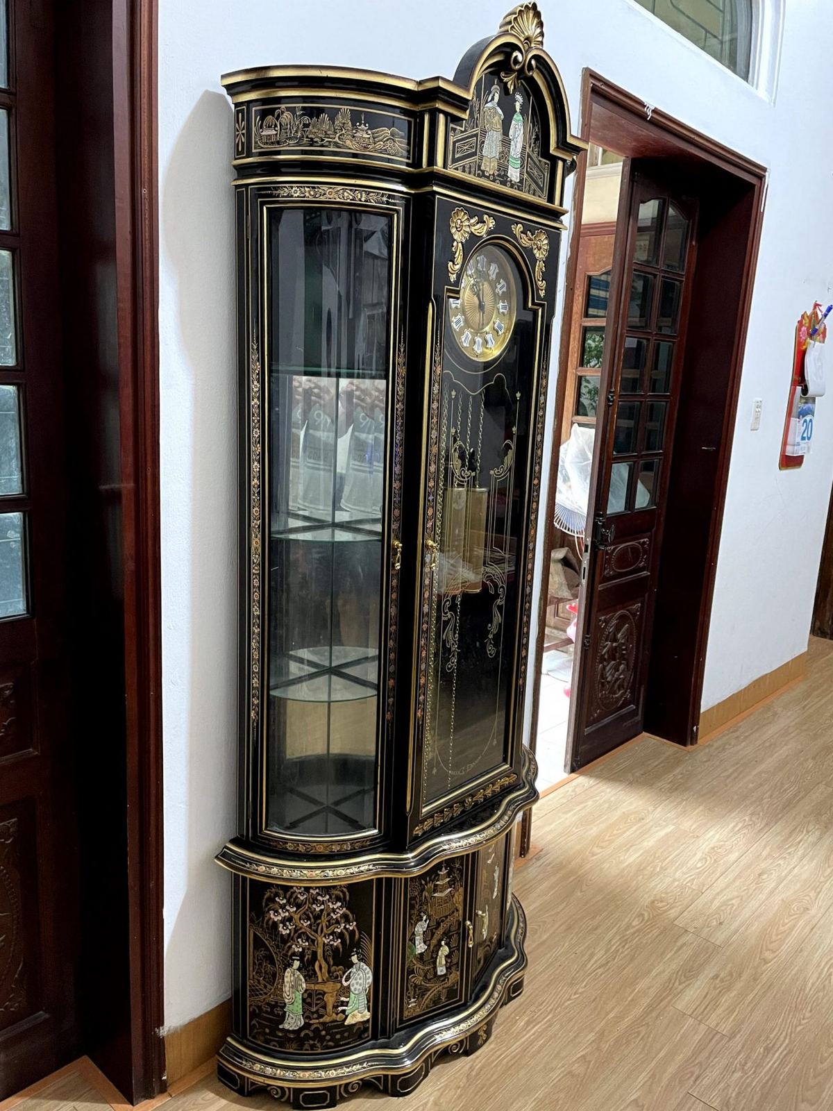 Đồng hồ tủ sơn mài – ảnh 10