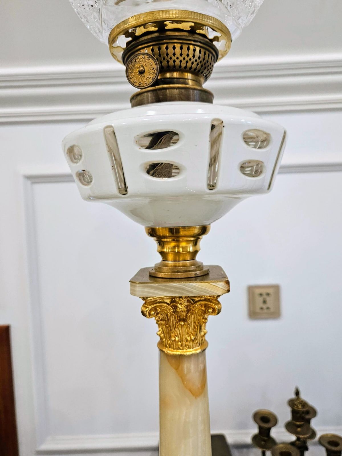 Đèn dầu Pháp, cao 70cm – ảnh 4