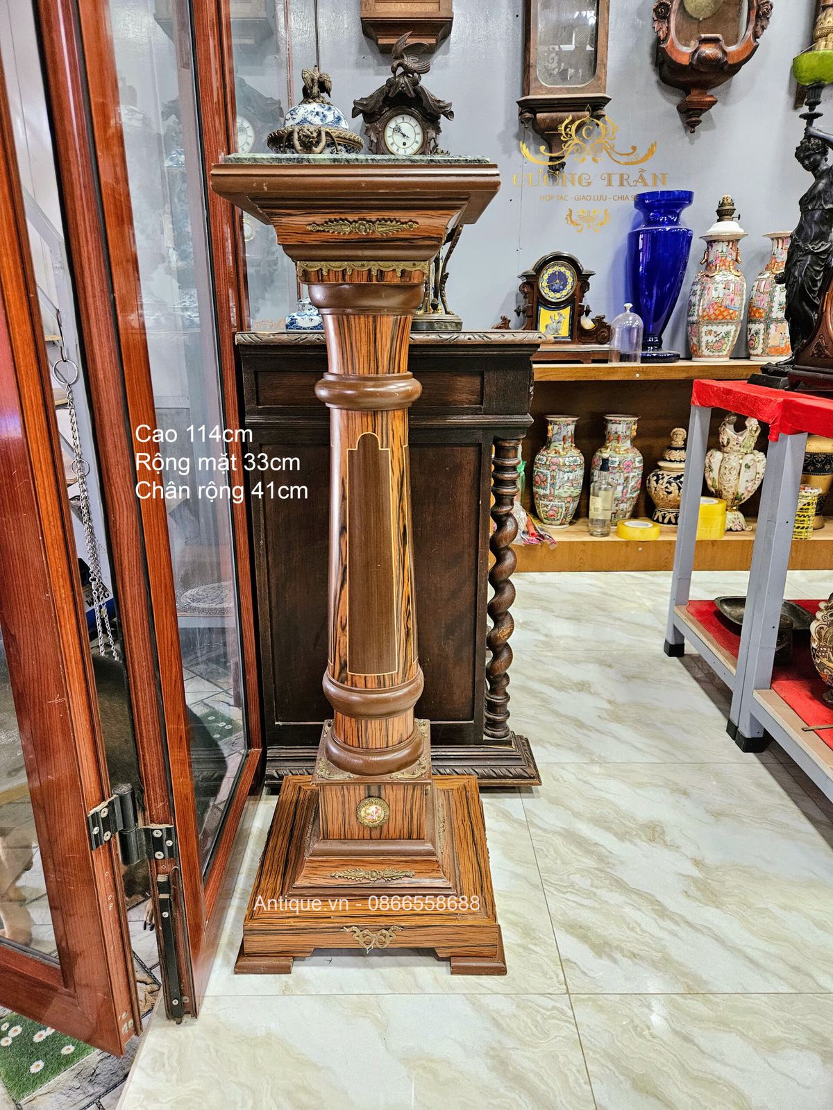 Đôn gỗ toàn thân bằng gỗ, cao 114cm – ảnh 1