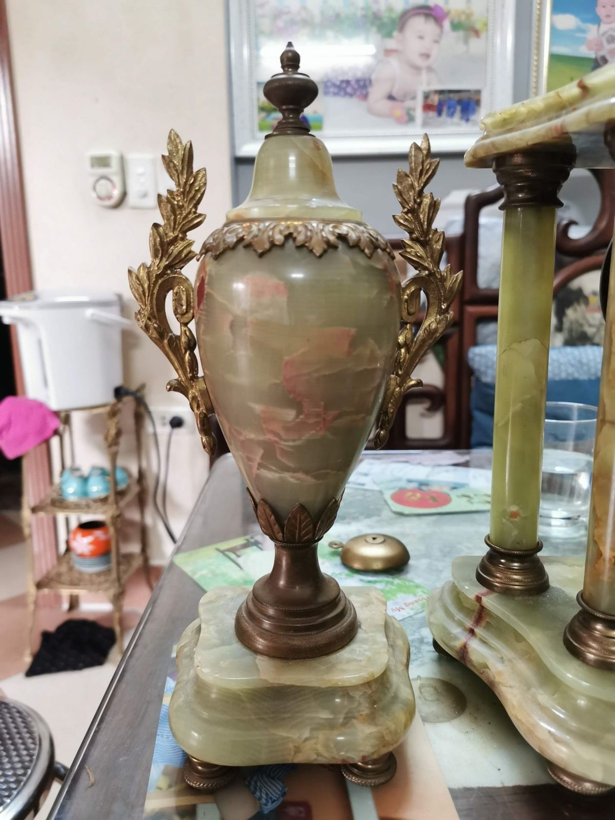 Bộ Đồng Hồ 3 Món Đá Cẩm Thạch – ảnh 2