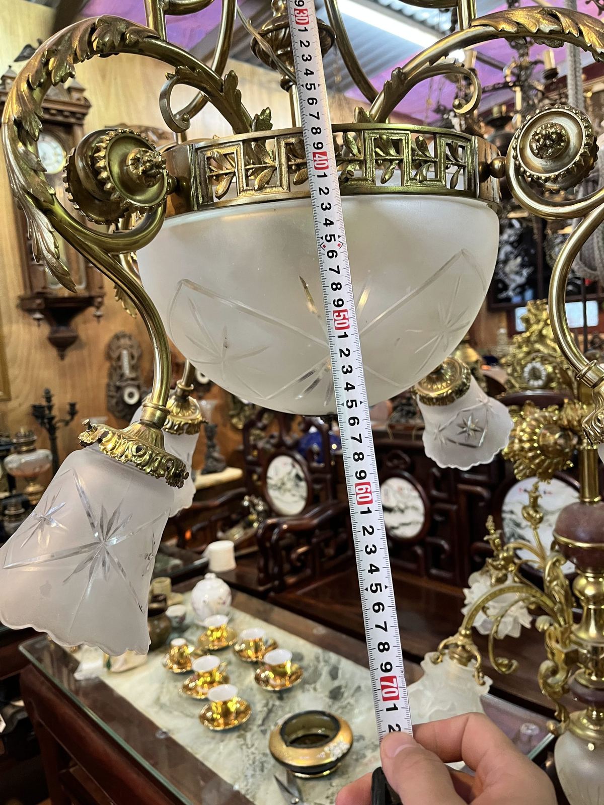 Đèn chùm Pháp, rộng 70cm – ảnh 8