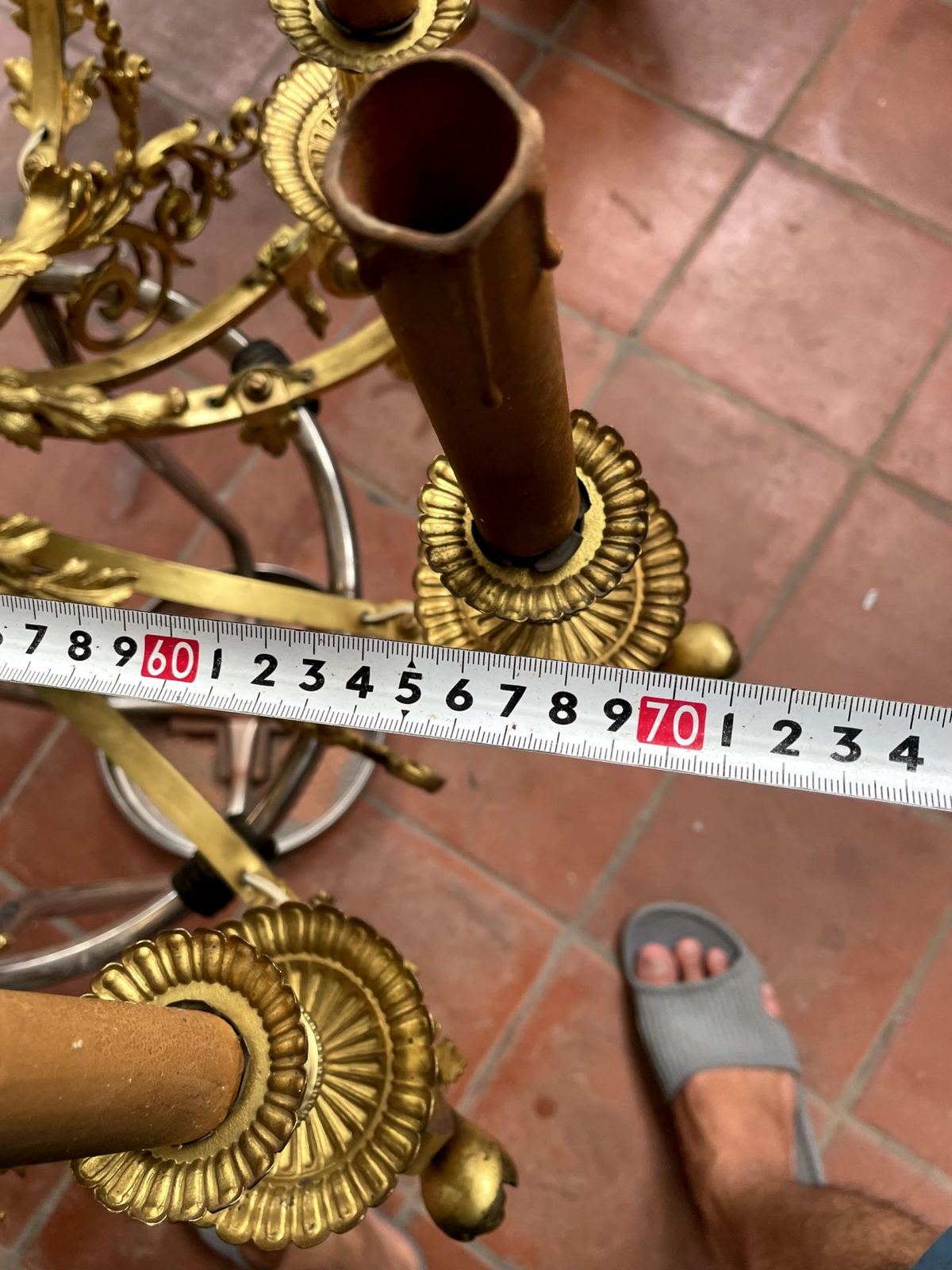 Đèn chùm 12 ngọn Pháp, đường kính 70cm – ảnh 7