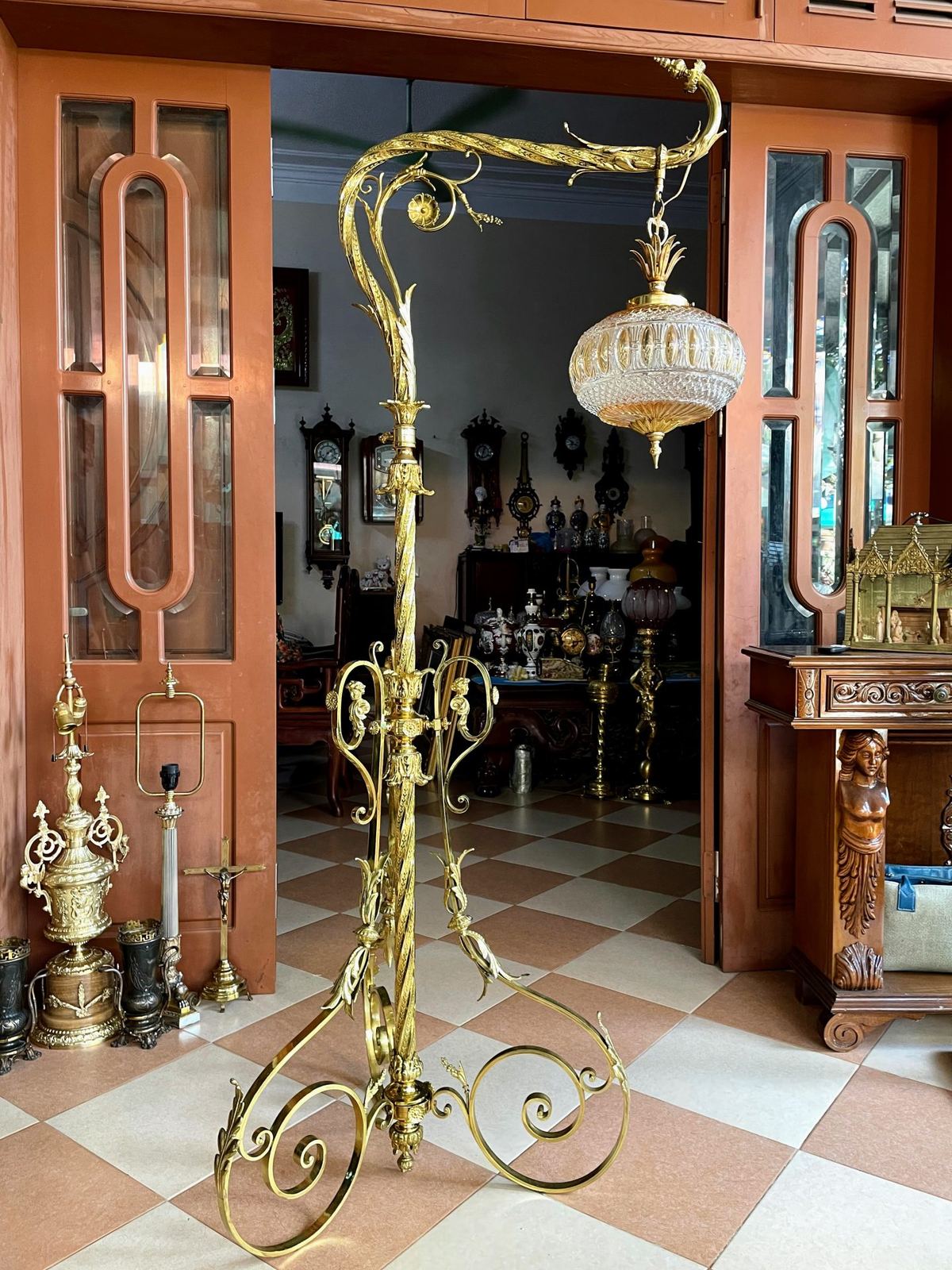 Đèn cây điện Pháp, đường kính 30cm – ảnh 1