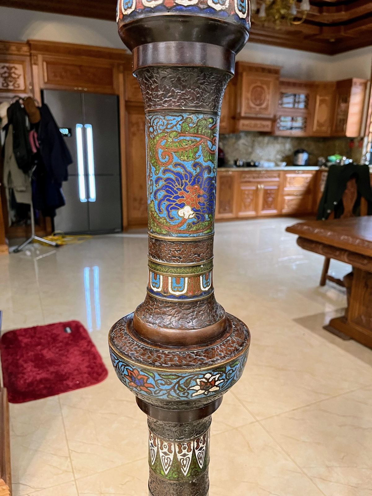 Đèn cây pháp lam, cao 197cm – ảnh 7
