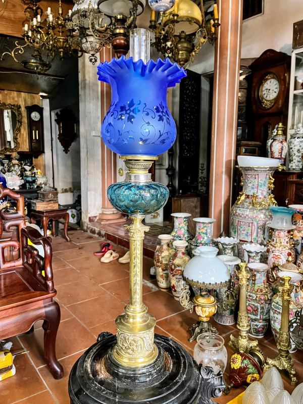 Đèn dầu Pháp, cao 76cm – ảnh 1