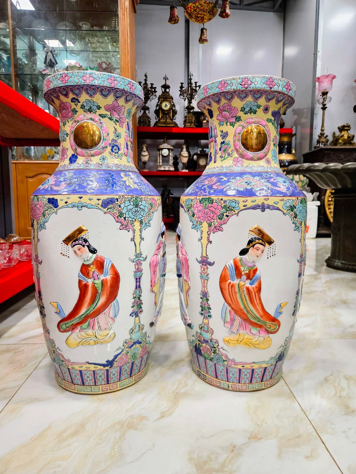 Cặp bình tàu, cao 67cm – ảnh 2