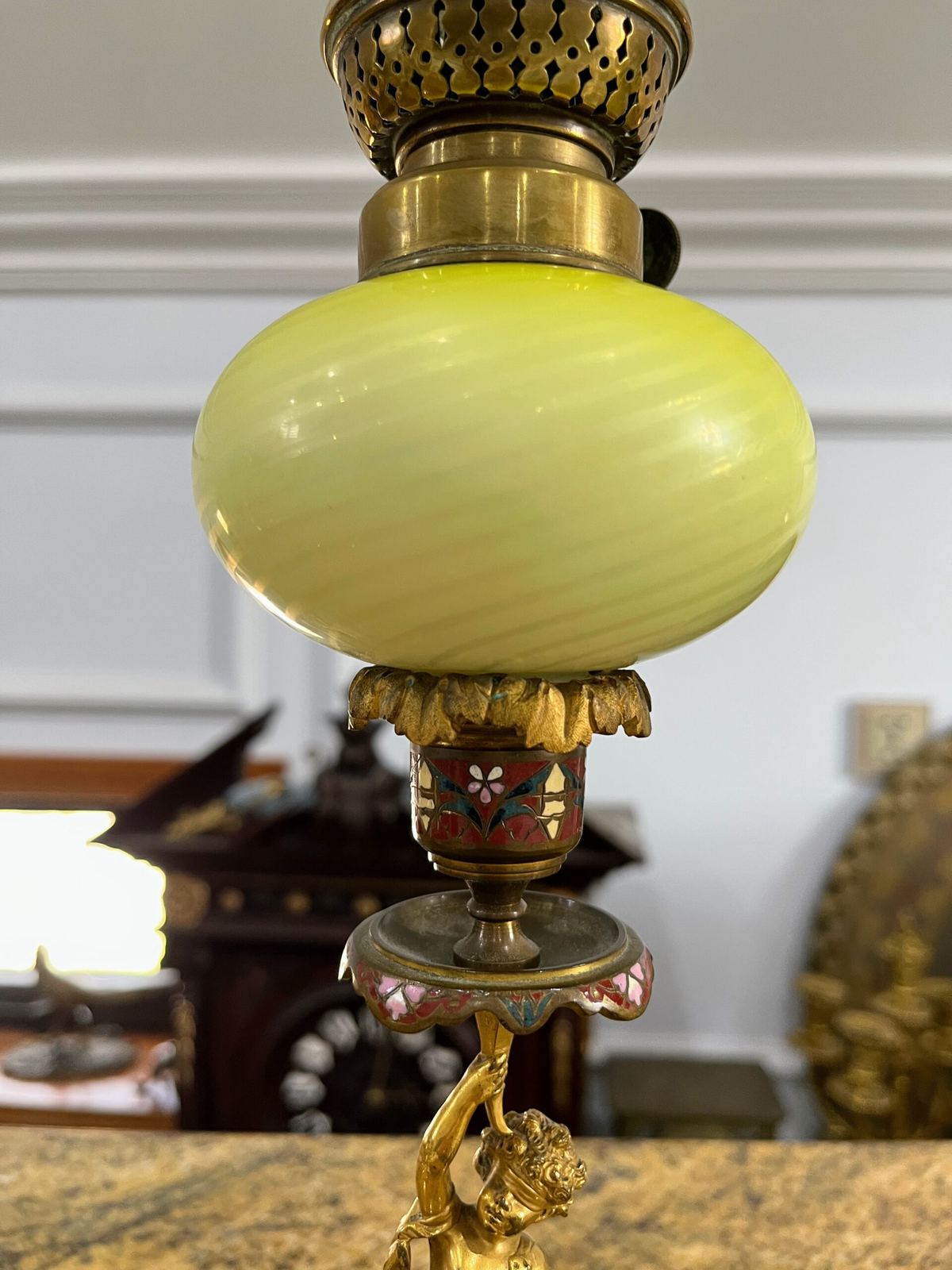 Cặp đèn đầu pháp lam – ảnh 6