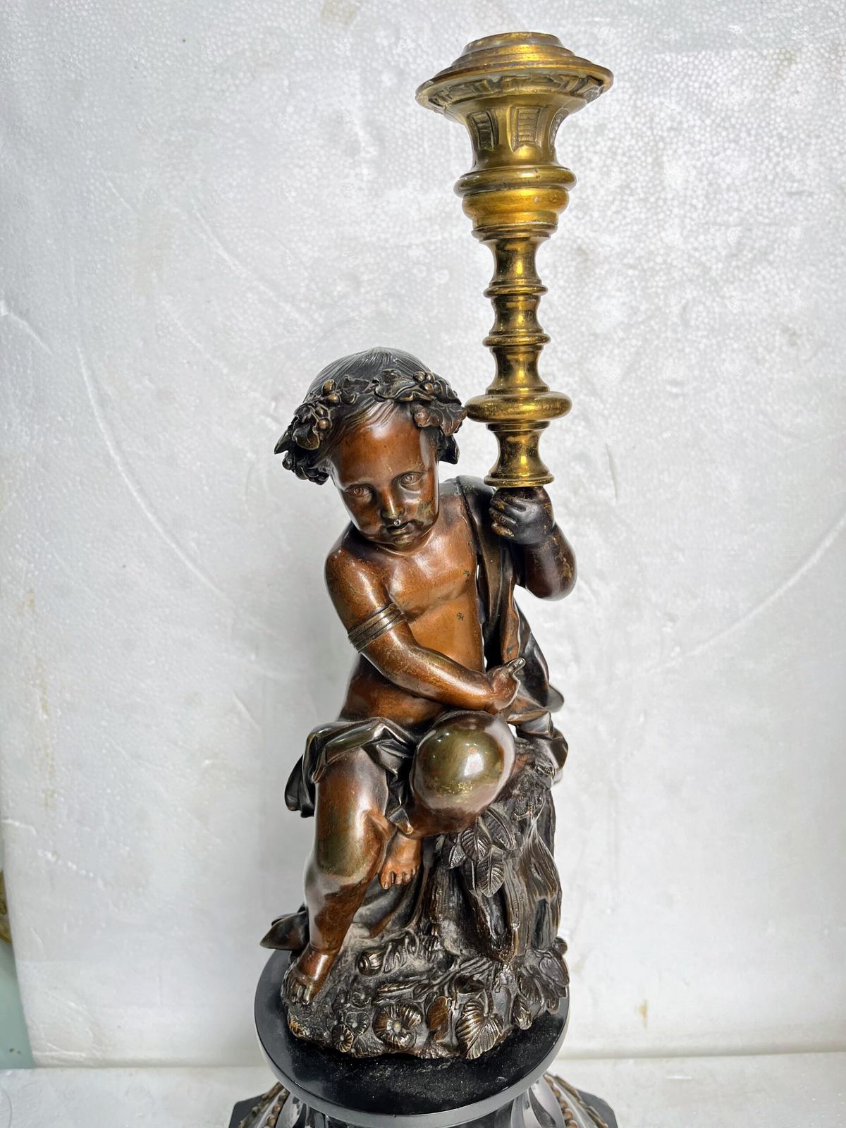 Chân đèn dầu Pháp, cao 44cm – ảnh 2