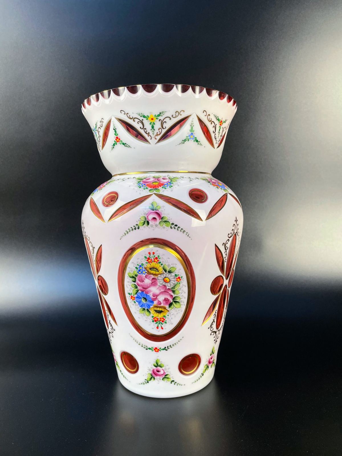 Bình hoa pha lê 2 da Tiệp – ảnh 1