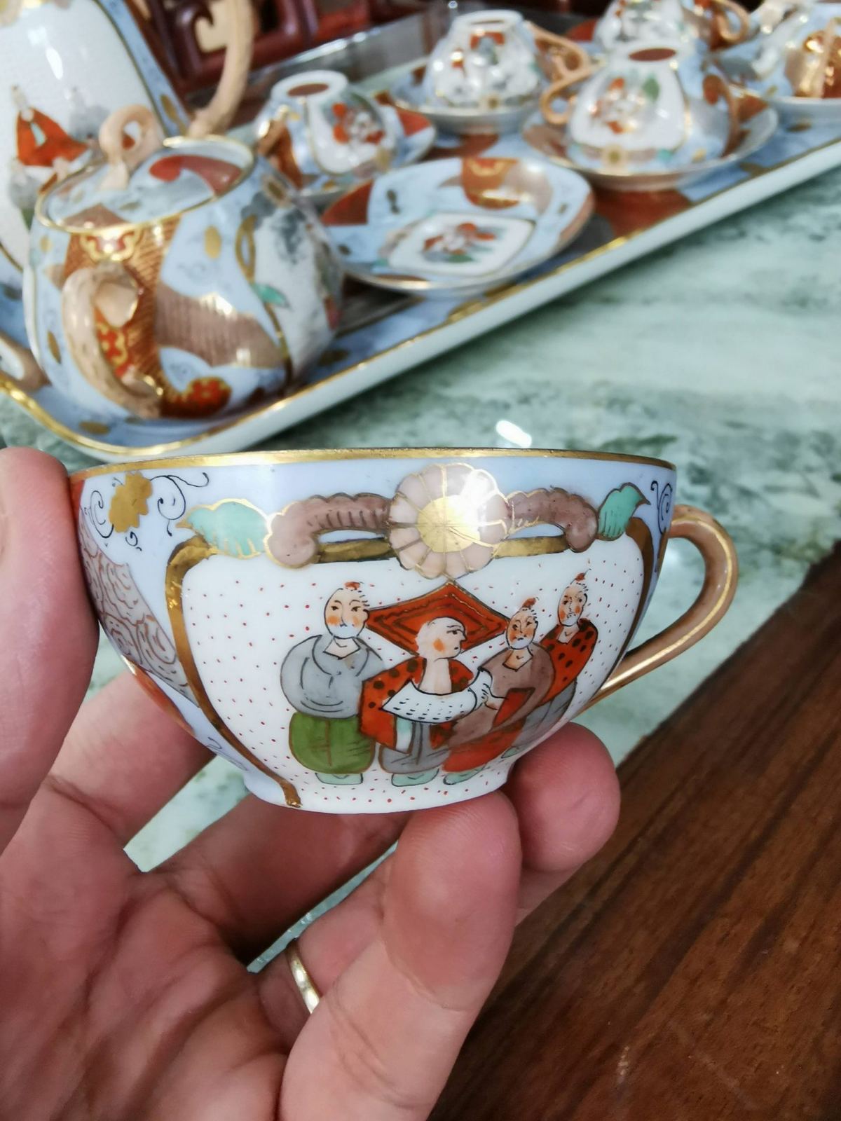 Bộ Ấm Trà Nhật Có Khay Sứ – ảnh 3