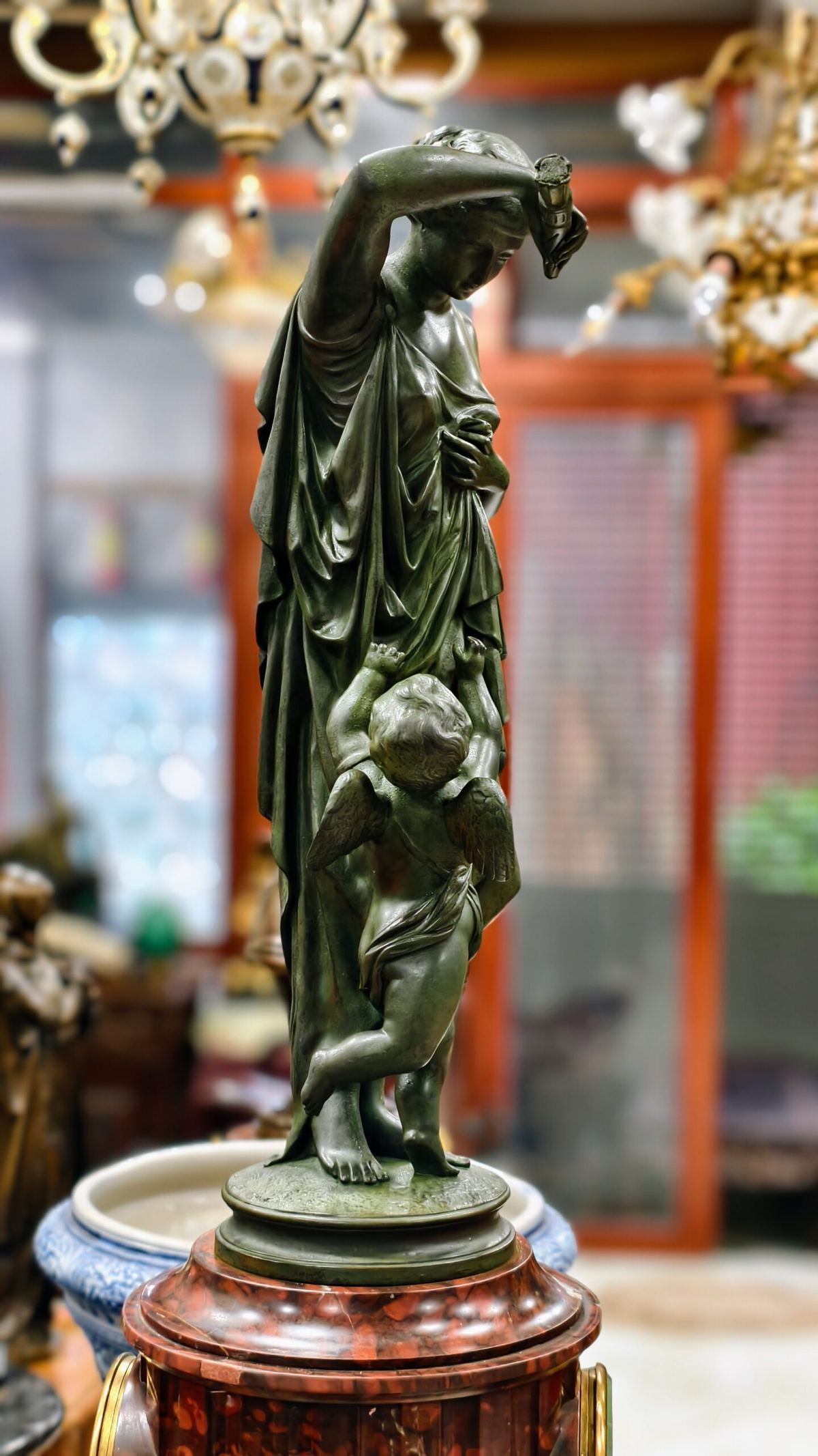 Đồng hồ tượng Pháp, cao 68cm – ảnh 5