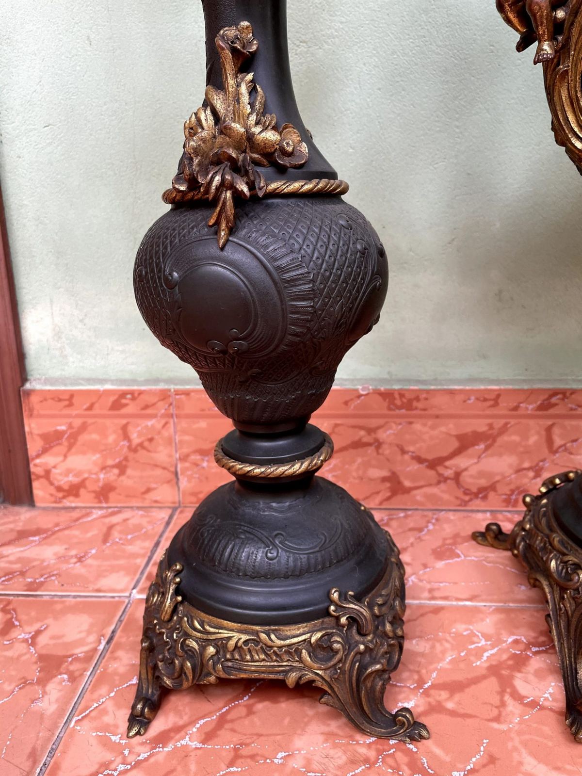 Bộ đồng hồ chân nến, cao 70cm – ảnh 8
