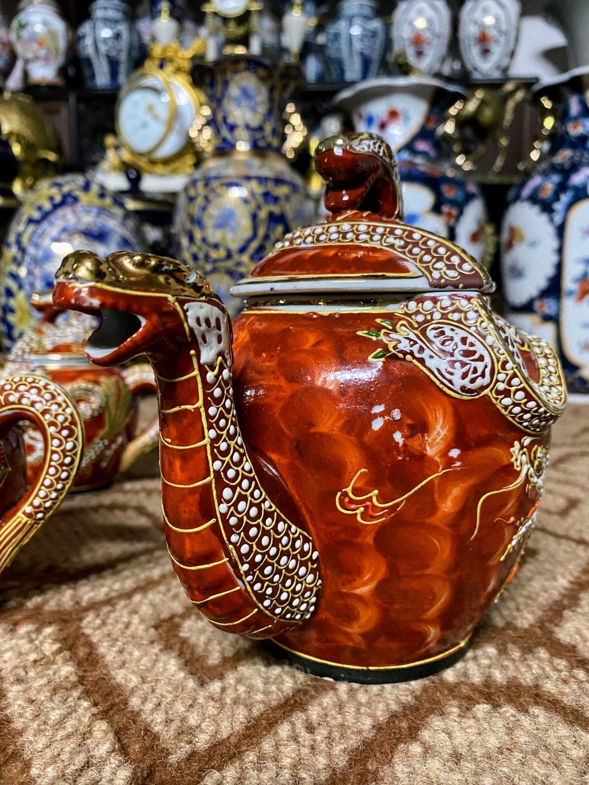 Bộ ấm trà satsuma Nhật Bản – ảnh 9