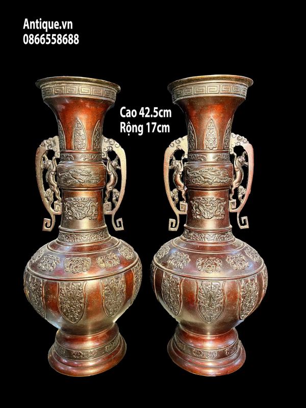 Cặp bình Nhật, cao 42cm – ảnh 1