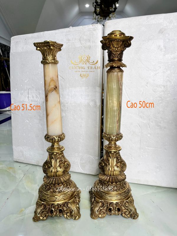 Chân đèn dầu Pháp, cao 52cm – ảnh 1