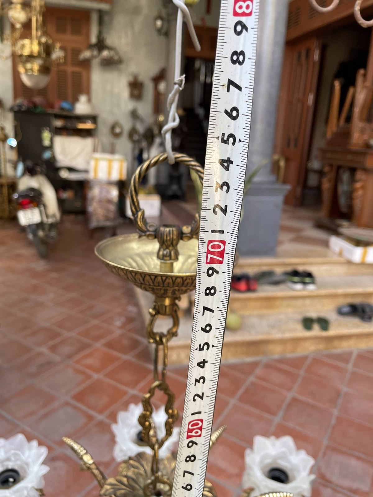 Đèn chùm Pháp, dài 74cm – ảnh 10