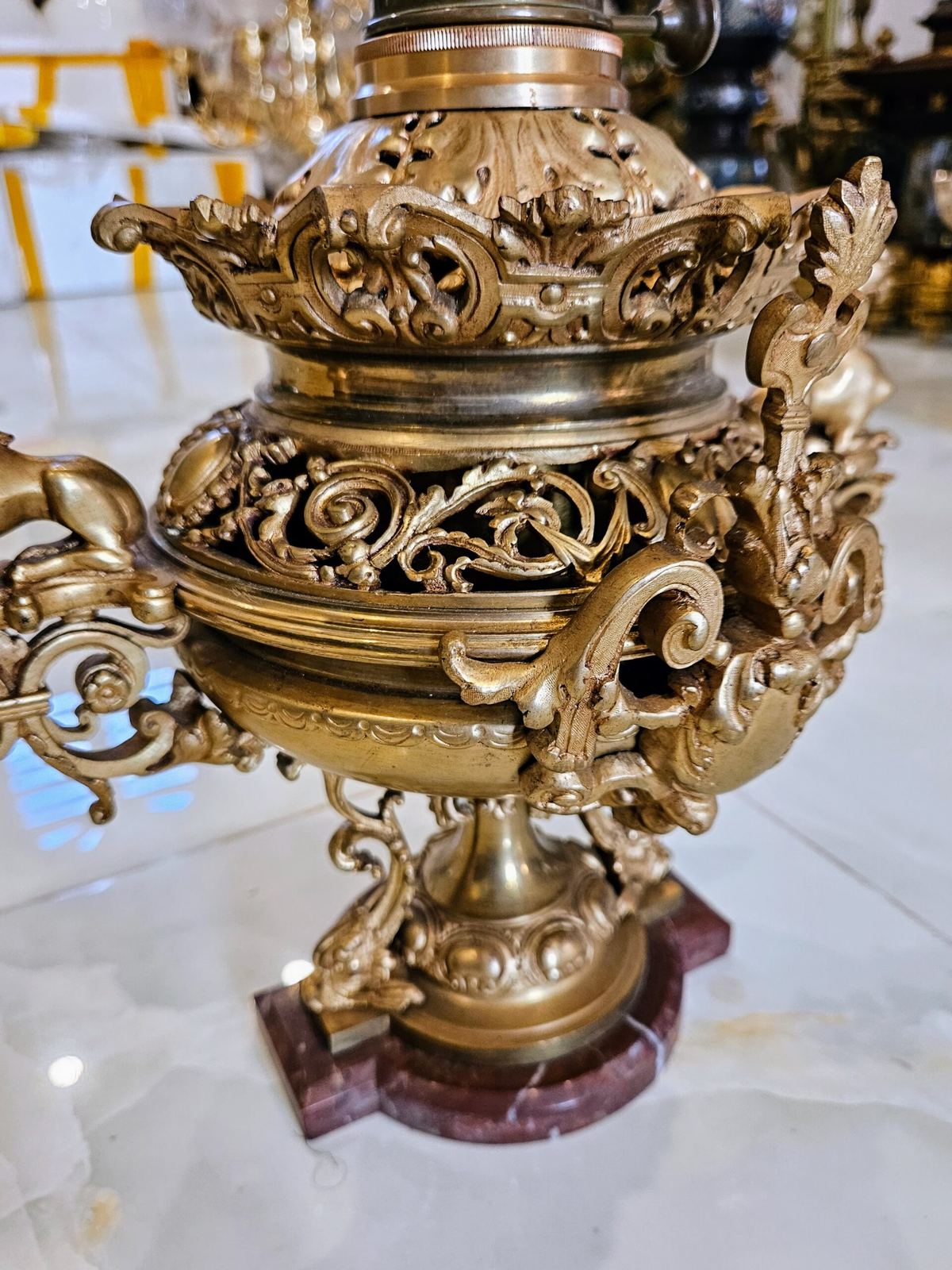 Đèn dầu Pháp, cao 57cm – ảnh 4