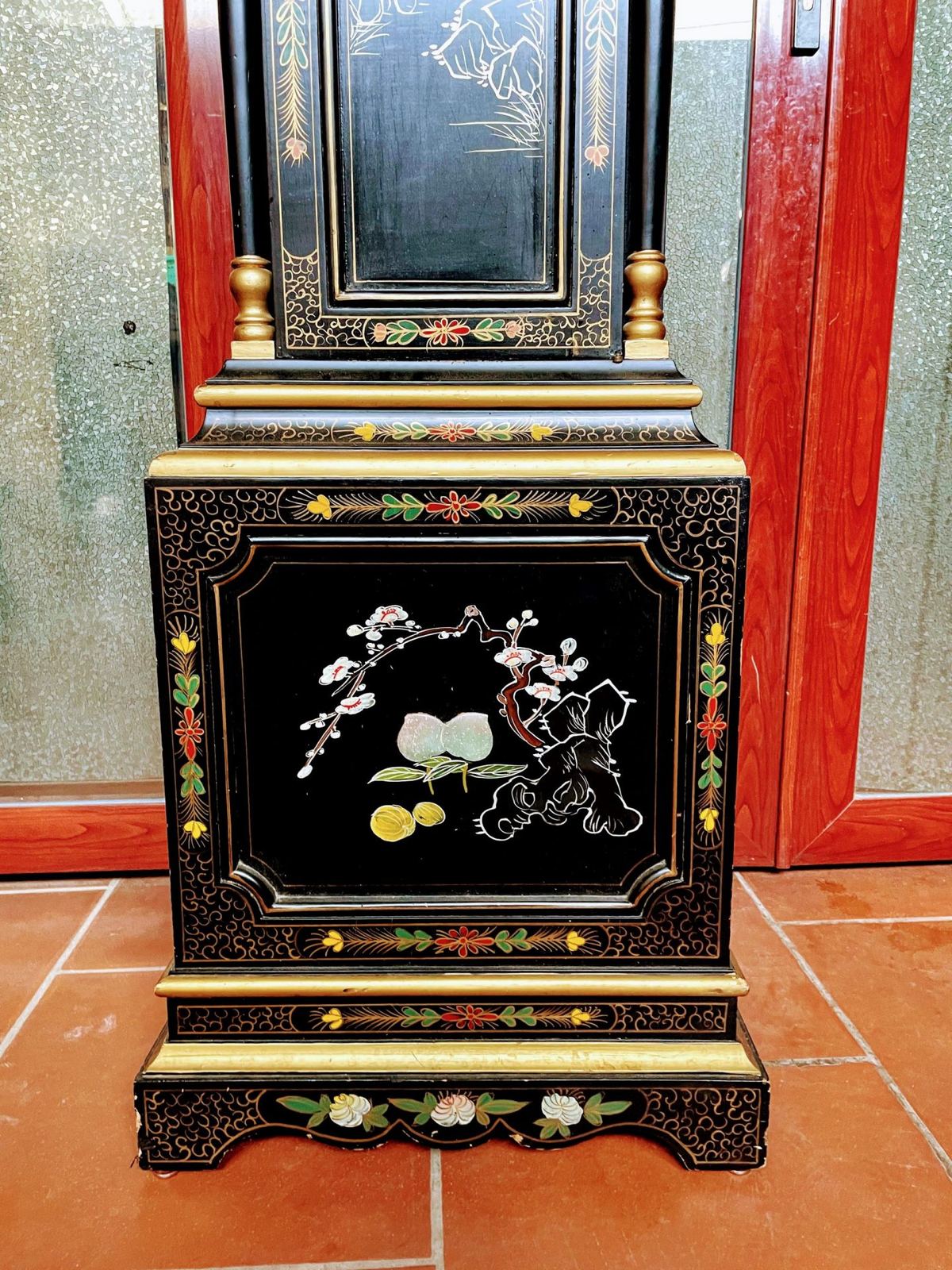 Đồng hồ sơn mài Nhật Bản, cao 215cm – ảnh 4