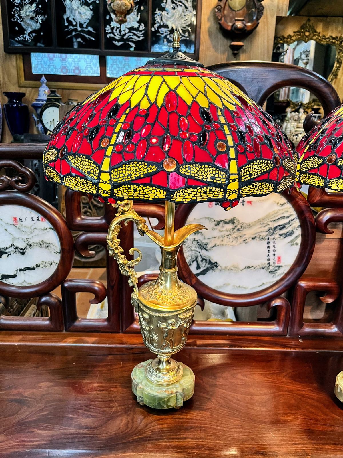 Cặp đèn tiffani, cao 78cm – ảnh 2