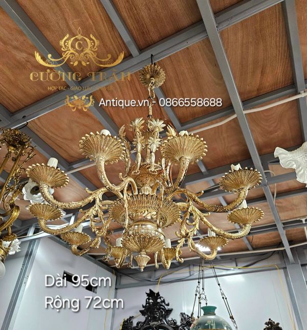 Đèn chùm 10 tay 10 ngọn – ảnh 1