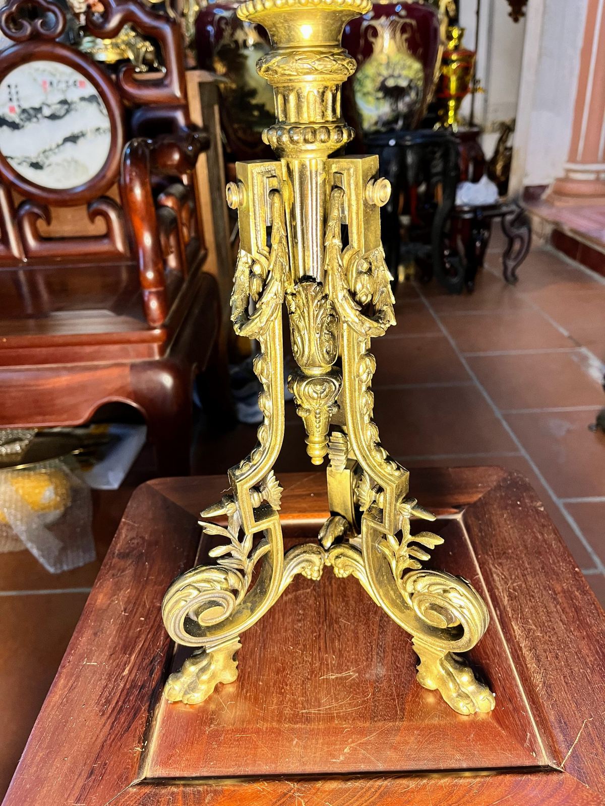 Đèn dầu Pháp, cao 79.5cm – ảnh 5