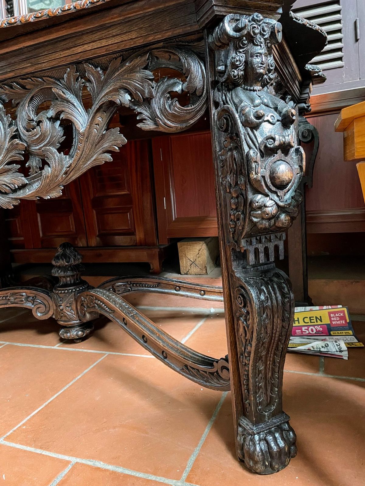 Bộ bàn gương Pháp, cao 80cm – ảnh 5