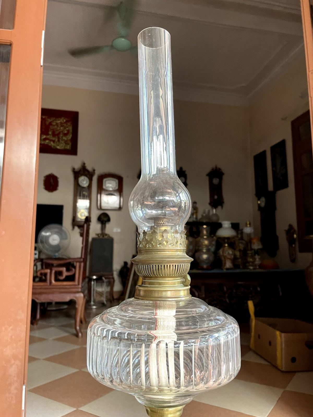 Đèn dầu Pháp, cao 103cm – ảnh 2