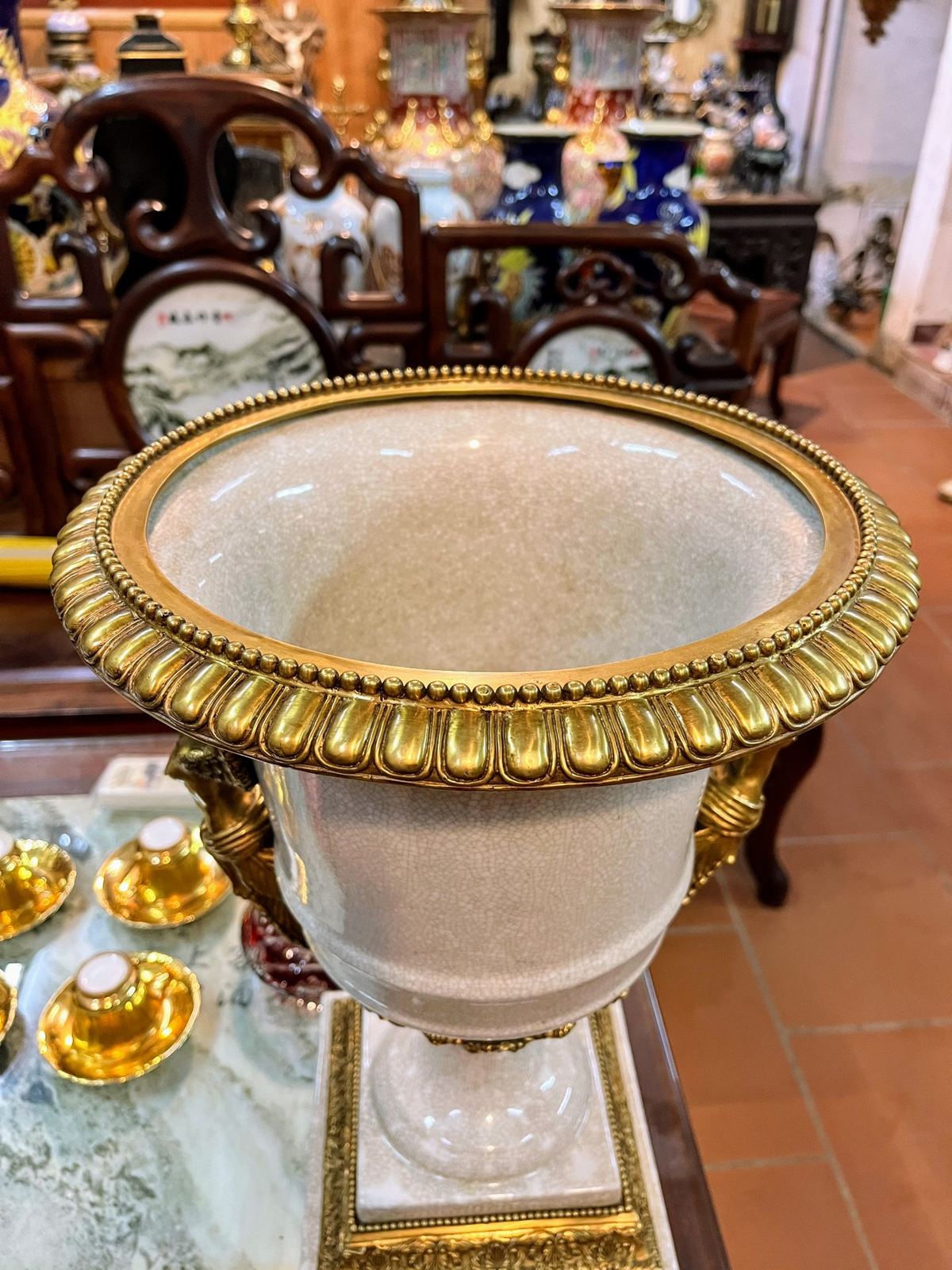 Bộ 3 món sứ men rạn, cao 47cm – ảnh 6